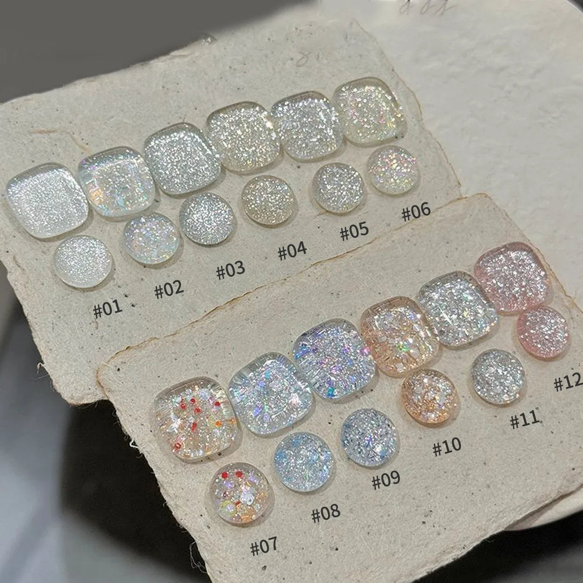 10ML 1pcs Moonlight White Strobe Glitter Gel Nail Polish Nail Supplies Hot Selling White Nails Super Flash Diamond Nail Polish