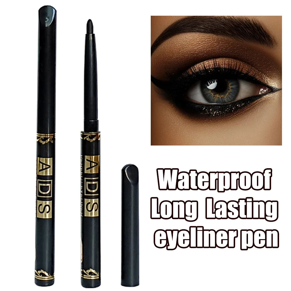 3Pcs Quick-dry Eyeliner Pencil Lasting Smooth Matte Eye Liner Waterproof Anti Smudge Liquid Eyeliner Pen Eyes Makeup Cosmetics