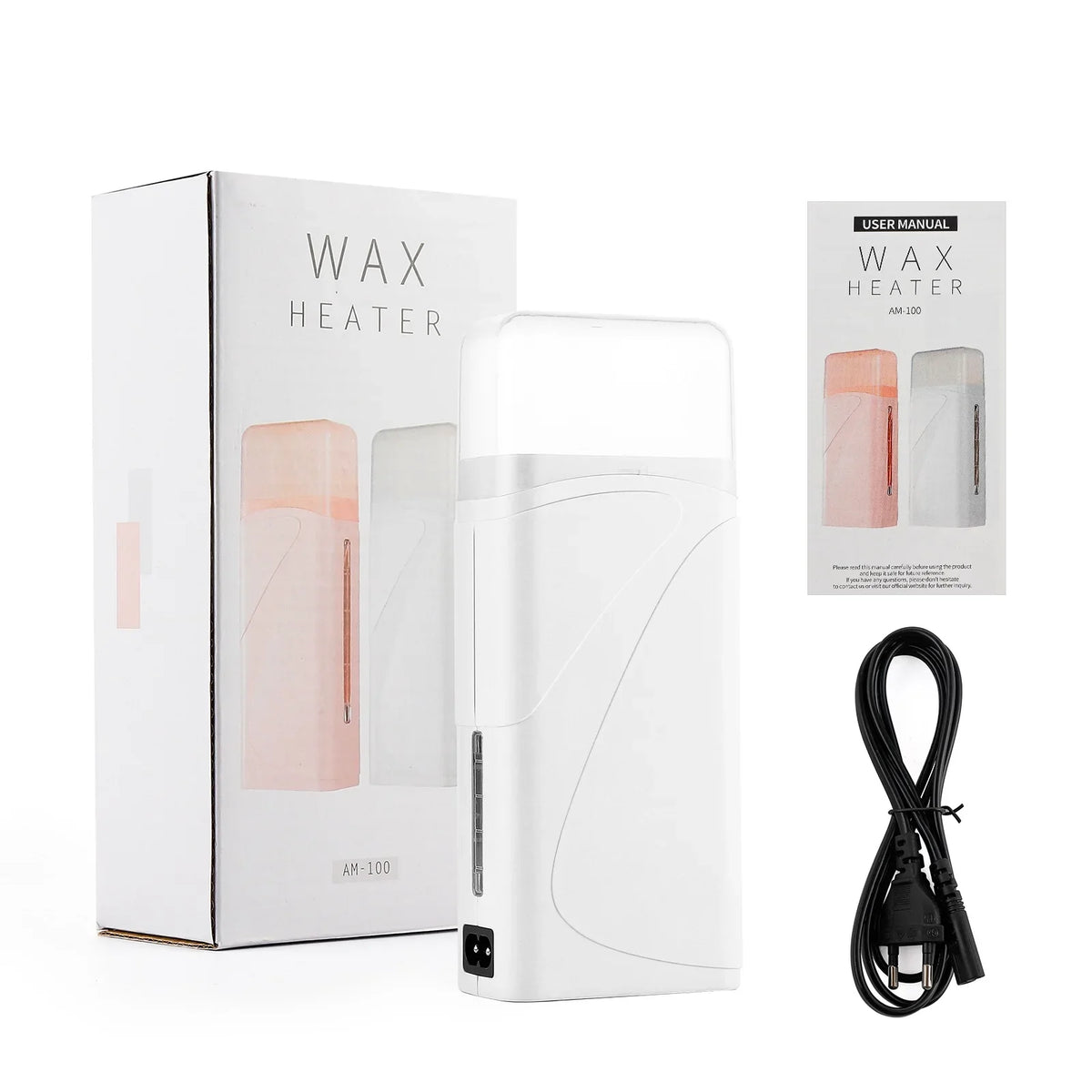 Foreverlily Portable Wax Roller Machine Electric Wax Warmer Depilatory Wax Heater Waxing Leg Warmer Hair Removal Roll On Wax