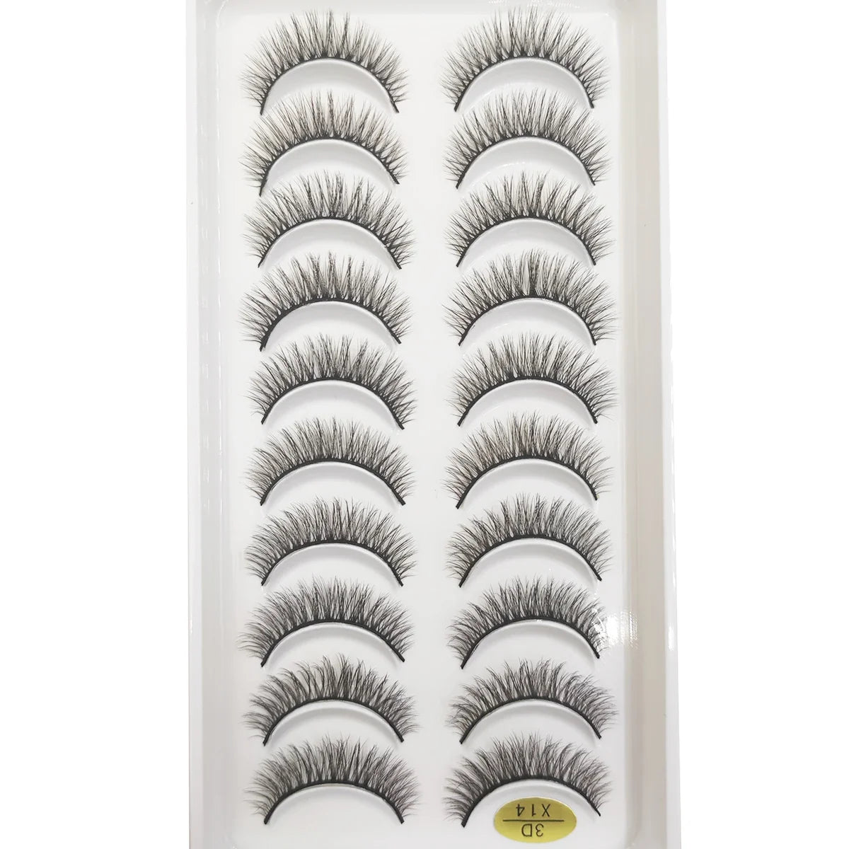 20 Style 10 Pairs Natural 3d Mink Lashes Soft False Eyelashes Cross Messy Dense Eye Lashes Extension Makeup Faux Cils Maquillaje