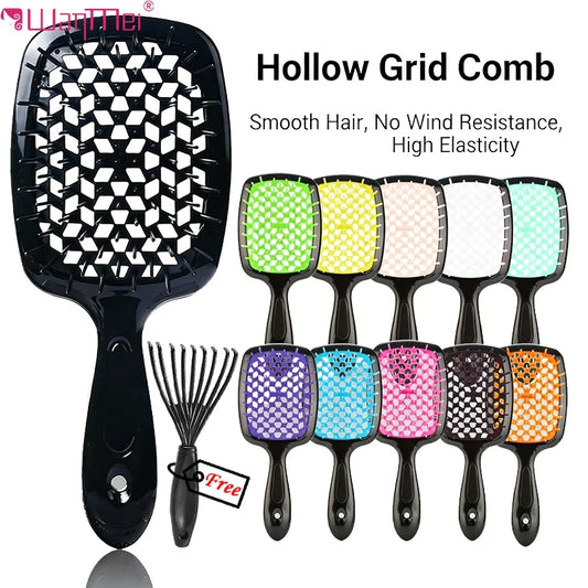 Hair Comb Anti Static Scalp Massage Brush Wet Dry Hair Detangling Styling Comb Salon Barber Brushes Demelante Hair Care Tools