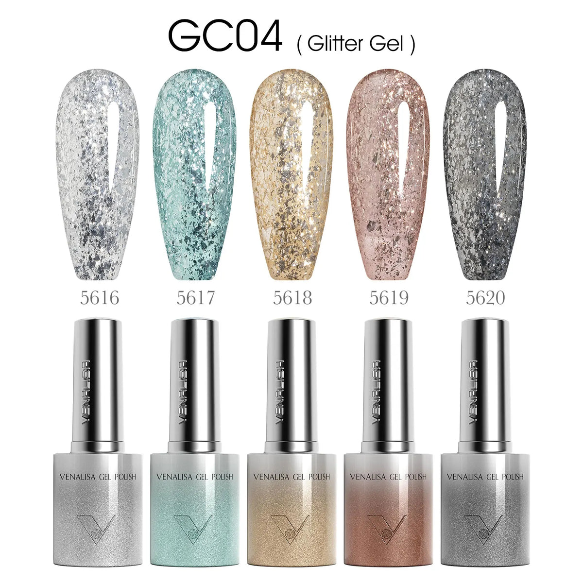 1/5pcsVenalisa Hema/TPO Free Cat Eye Gel Magnet Ultra Flash Nail Gel Polish Diamond Sparkle Soak Off UV LED Varnish Nail Gel