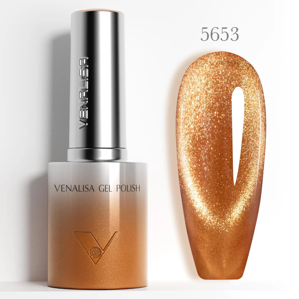 1/5pcsVenalisa Hema/TPO Free Cat Eye Gel Magnet Ultra Flash Nail Gel Polish Diamond Sparkle Soak Off UV LED Varnish Nail Gel