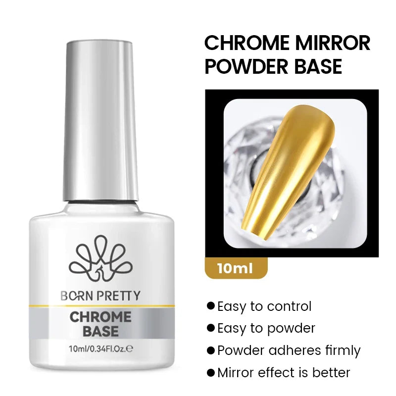 BORN PRETTY Transfer Foil Nail Gel Polish Semi-Permanant Varnish For Adhesive Sticker Nail Glue Soak Off UV LED Gel Nail Art Man