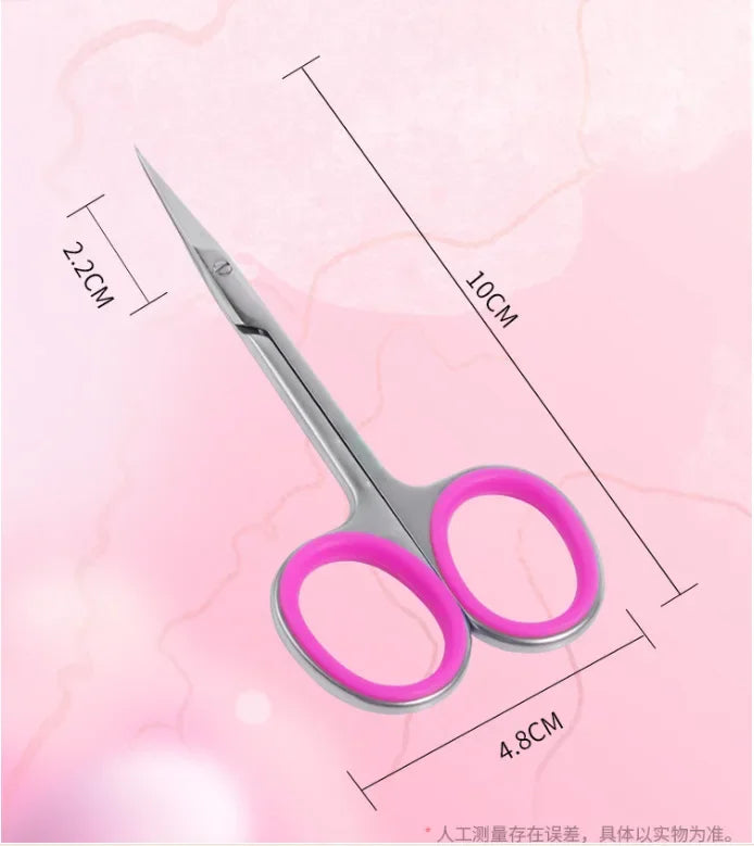 High Quality Warping Tip Cuticle Scissors anti-slippery handle Manicure Stainless Steel Nail skin Cuticle Trimmer Nippers