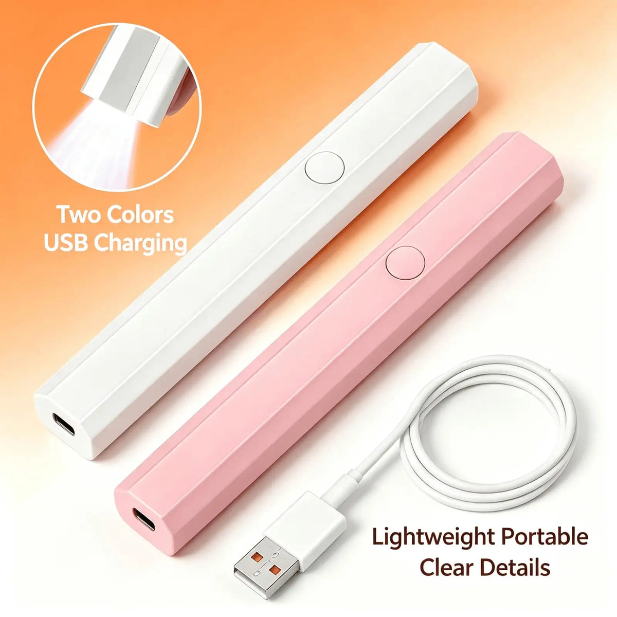 Cordless Gel Nail Lamp Rechargeable Long Battery Life For Hours Of Continuous Manicure Use