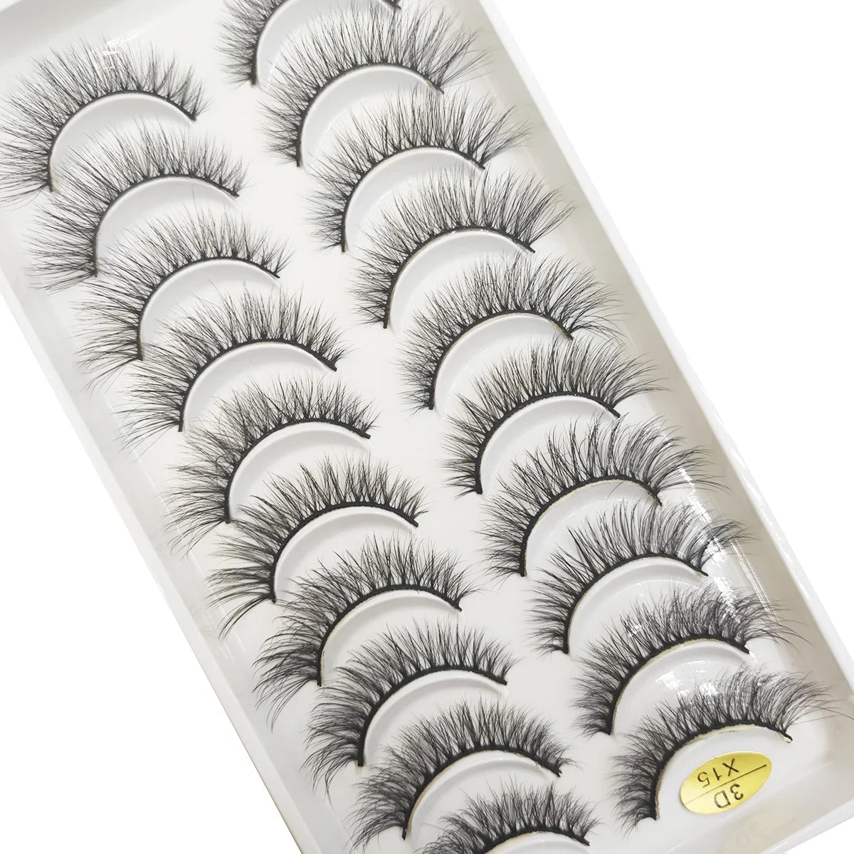 20 Style 10 Pairs Natural 3d Mink Lashes Soft False Eyelashes Cross Messy Dense Eye Lashes Extension Makeup Faux Cils Maquillaje