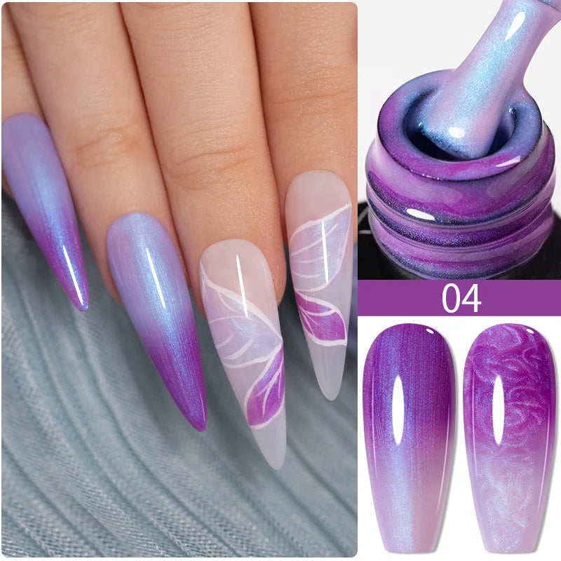 5ml Golden Silvery Metallic Painting Liner Gel Polish Chrome Mirror Effect Semi-Permanent Varnish For Stunning French Nail Art