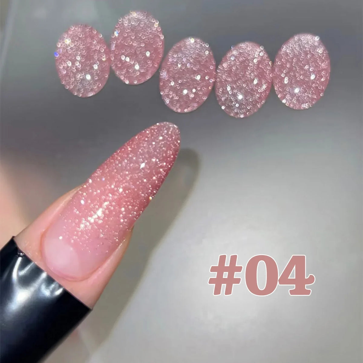 1-12pcs WS Summer Autumn Nails Flashing Reflective Disco Pink Blue White Broken Diamond Gel Nail Polish Nail Art Nail Supplies