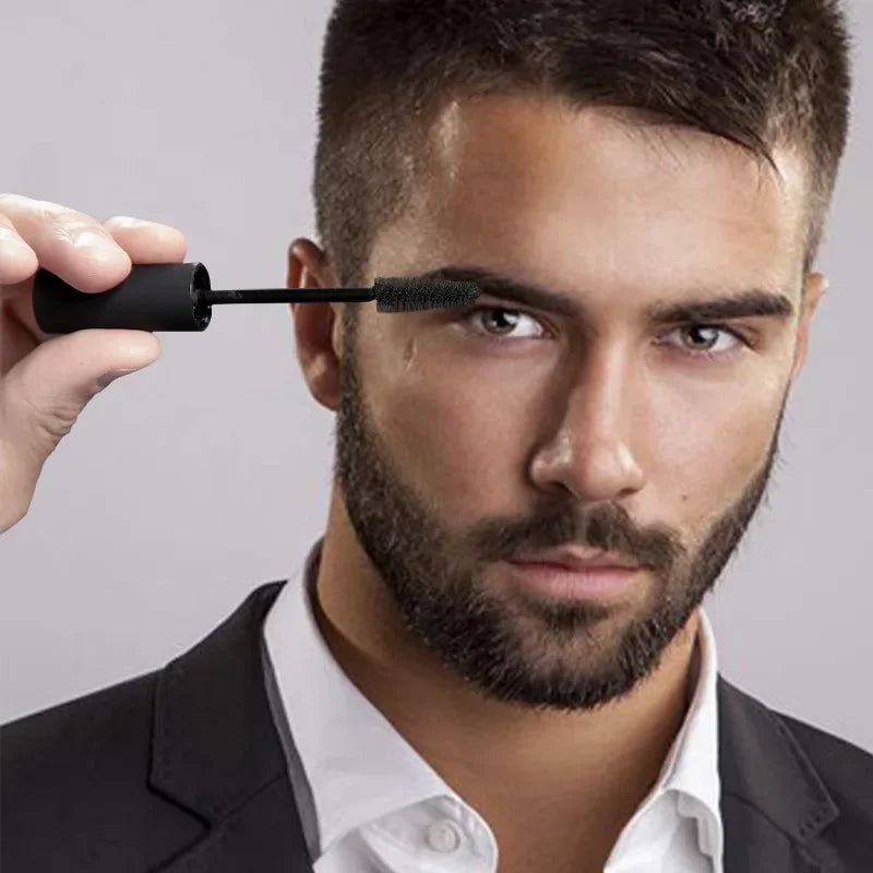 10ml Waterproof Long-Lasting Eyebrow Cream for Men with Brush Beard Color Dye Filler Bushy Eyebrows Styling Tools