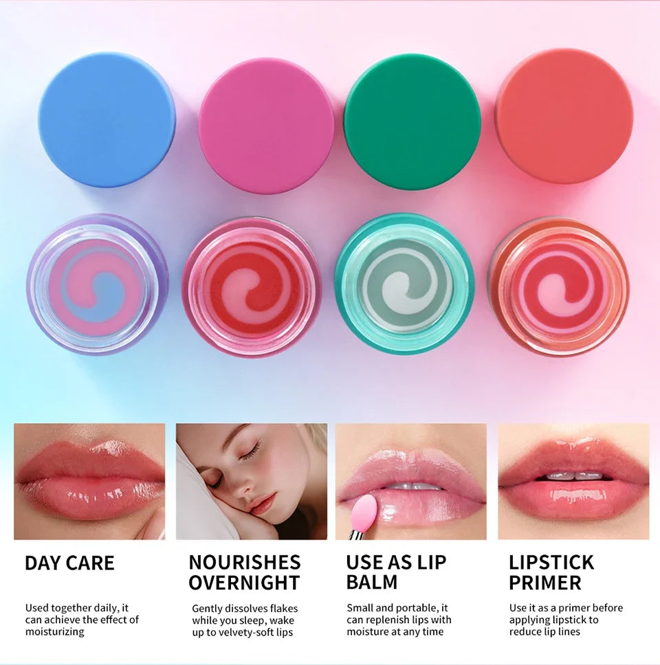 Blueberry Lip Sleeping Mask Overnight Dual Color Hydration For Dry Cracked Skin Reduces Fine Lines Moisturizing Nourish Lip Care