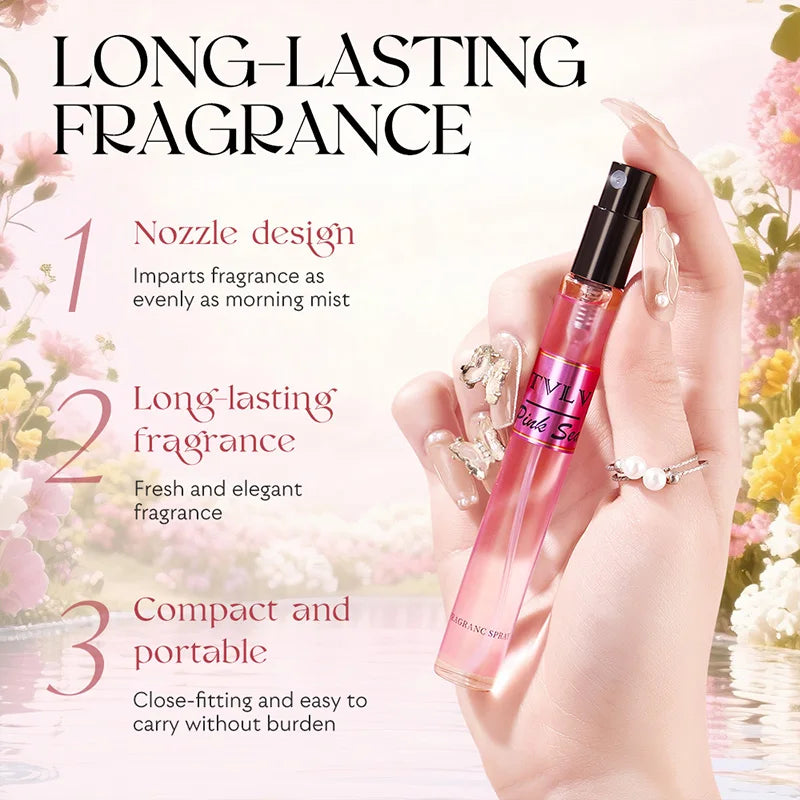 Fragrance spray set, long-lasting fragrance, 4-piece pack, hair fragrance spray, floral fragrance spray