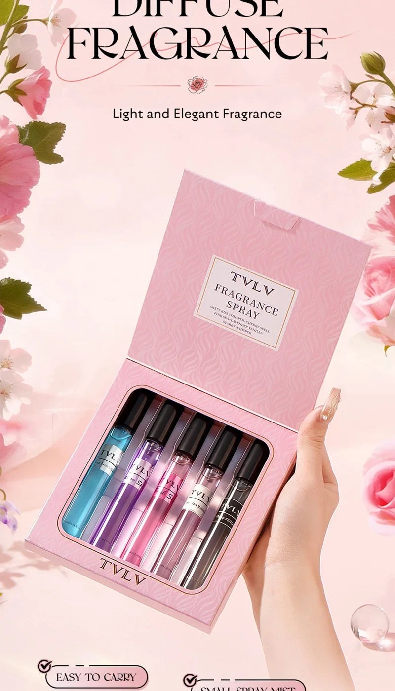 Fragrance spray set, long-lasting fragrance, 4-piece pack, hair fragrance spray, floral fragrance spray