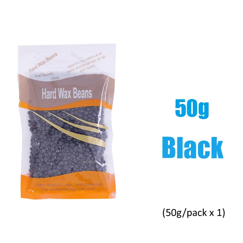 50g Hot Wax Hair Removal Depilatory Waxing Wax Beads for Wax Heater Painless for Body Hairs Removal Beans