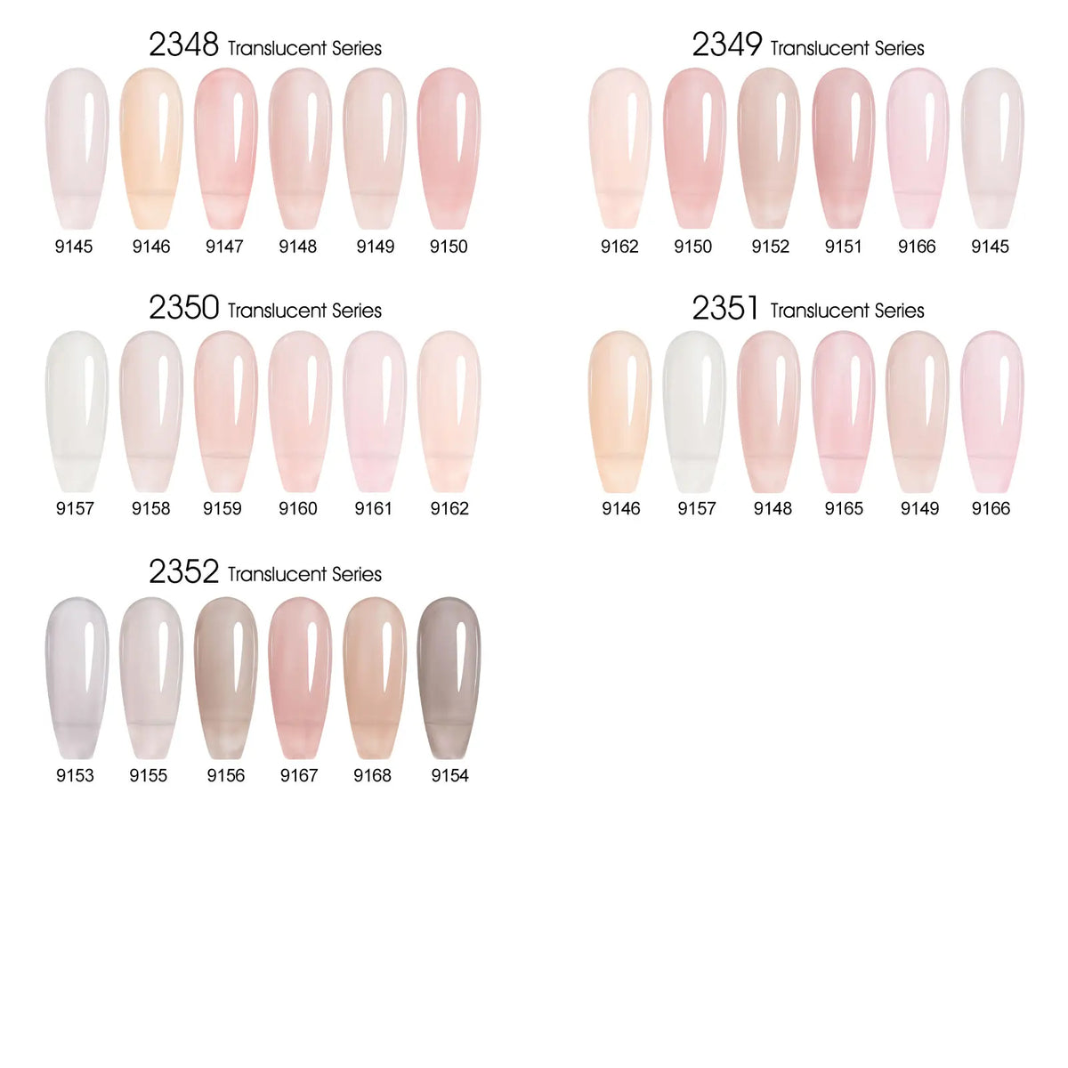 9ml*6pcs CANNI Nail Gel Polish Set TPO FREE Jelly Nude Pink Rubber Base Reinforce UV Construction Gel Soak off UV LED Gel Kit
