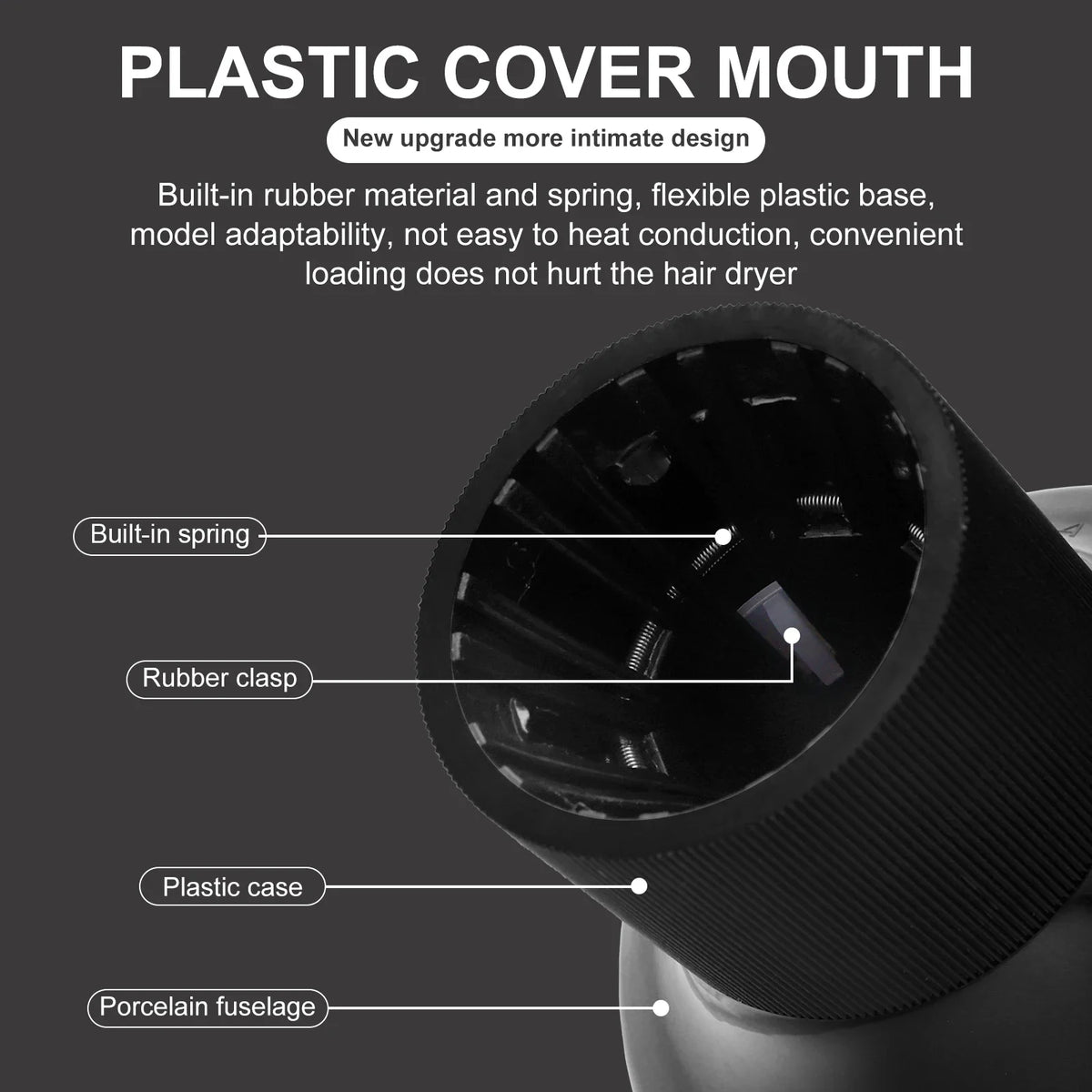 Barbershop Hairdryer Diffuser Cover Black Curling Hair Dryercover Barber Hair Diffuser Salon Home Curly Universal Styling Tools