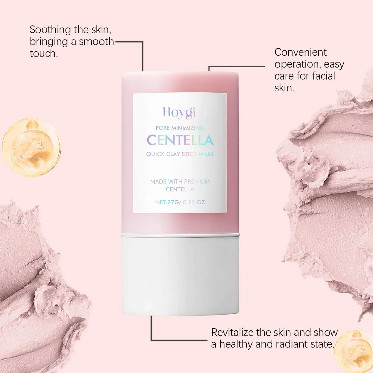 Centella Clay Stick Mask Pore Minimizing Bentonite Deep Cleansing Purifying Mud Mask Stick For Oil Control Korean Glowing