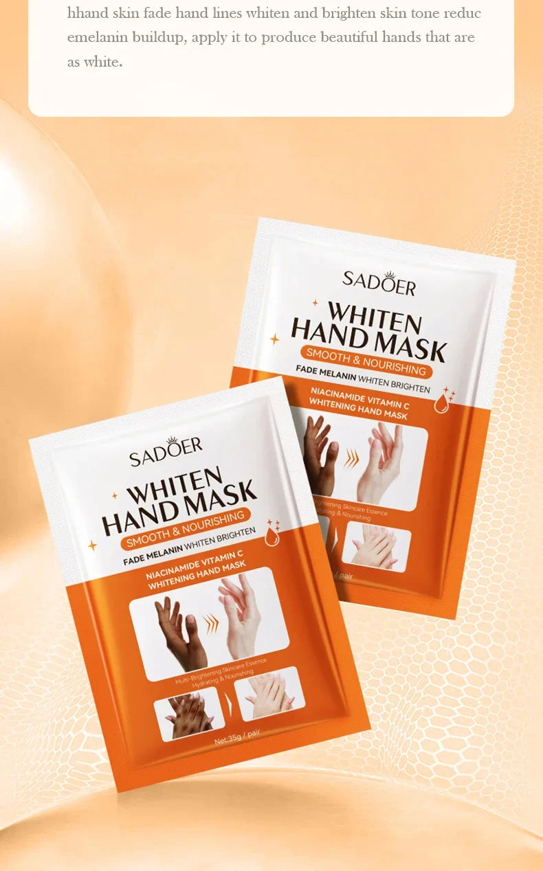 1/2/5 Pairs SADOER Niacinamide Hand Mask Hands peel barb Repair Moisturizing Nourishing Brightening Hand Gloves Hands Skin Care