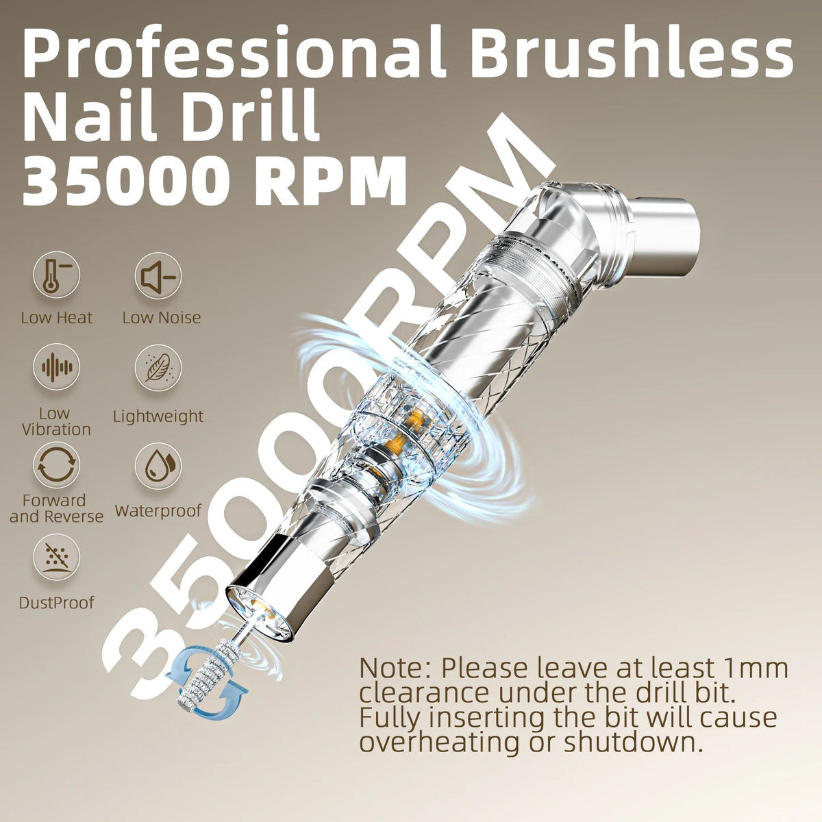 240W  Brushless 2-in-1 Nail Drill Vacuum 35000RPM Manicure Station Dust Collector Factory Wholesale 2026 PULLYON