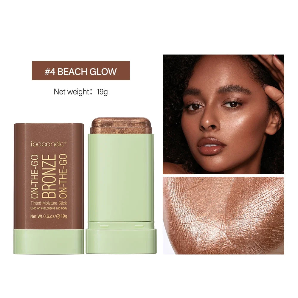 4 Colors Contour Bronzer Stick Long Lasting Moisturizing Contouring Face Body Multi-use Shading Stick Cosmetics Korean Makeup