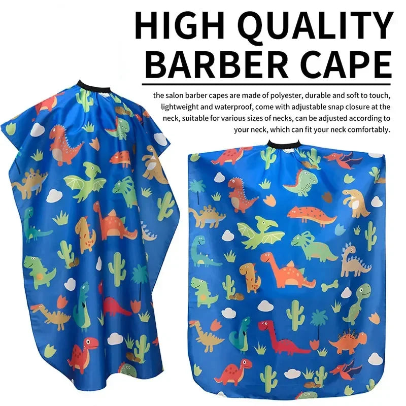 Cartoon Pattern Haircut Styling Gown Salon Kids Hairdressing Cape Barber Shop Household Child Hair Cut Cape Hairdresser Apron