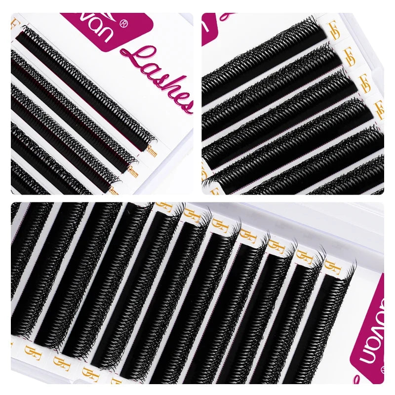 Fadvan 10D W  Shape Lashes Extension Dense Double Layer 5D W Eyelashes Premade Fans False Lash
