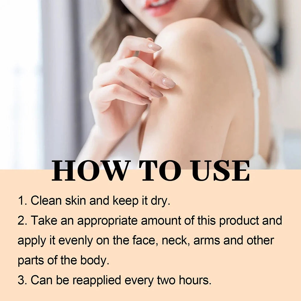 50g Sunscreen SPF100 Whitening Sun Cream for Face Body Oil-control Bleaching Face Moisturizer Sunblock Skin Protective Cream