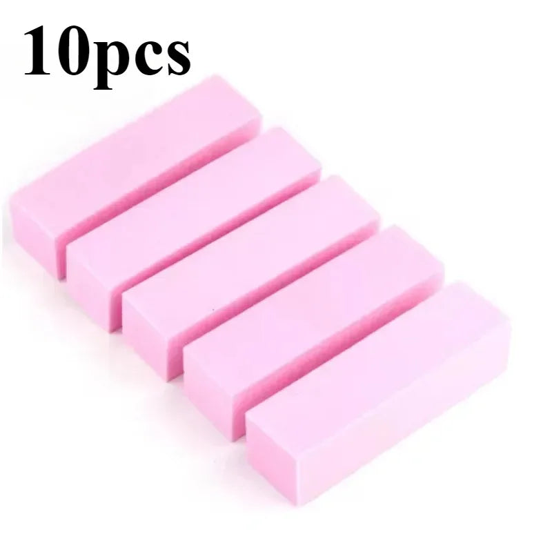 5/10/15/20Pcs Nail Buffer Professional Nail File Polisher Block Manicure Pedicure Files Sanding Polishing Sponge Nail Art tools