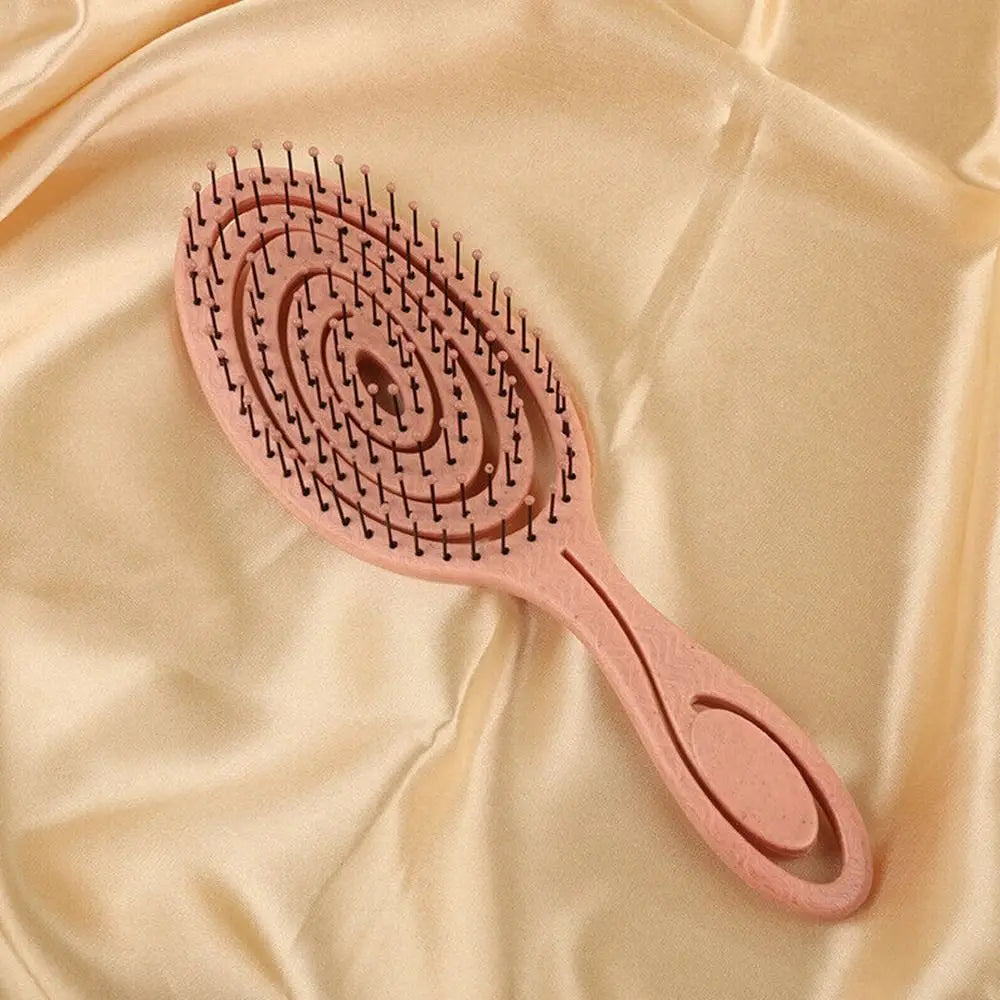 Flexible Hairdressing Styling Comb Soft Pins Massage Comb Hair Combs Wet and Dry Hair Brush