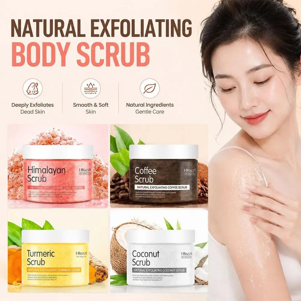 Body Scrub Exfoliating Salt Scrub, Removes Dead Skin, Natural Face Foot Hands Exfoliation Deep Cleansing & Moisturize Skincare