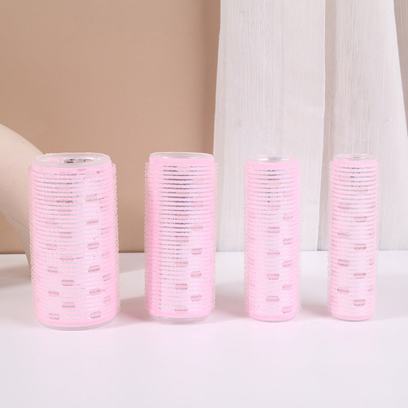 Different Size Self Grip Hair Rollers Magic Curler Plastic Self-adhesive Hair Curling Hairdressing Tool Girl Beauty Styling Tool