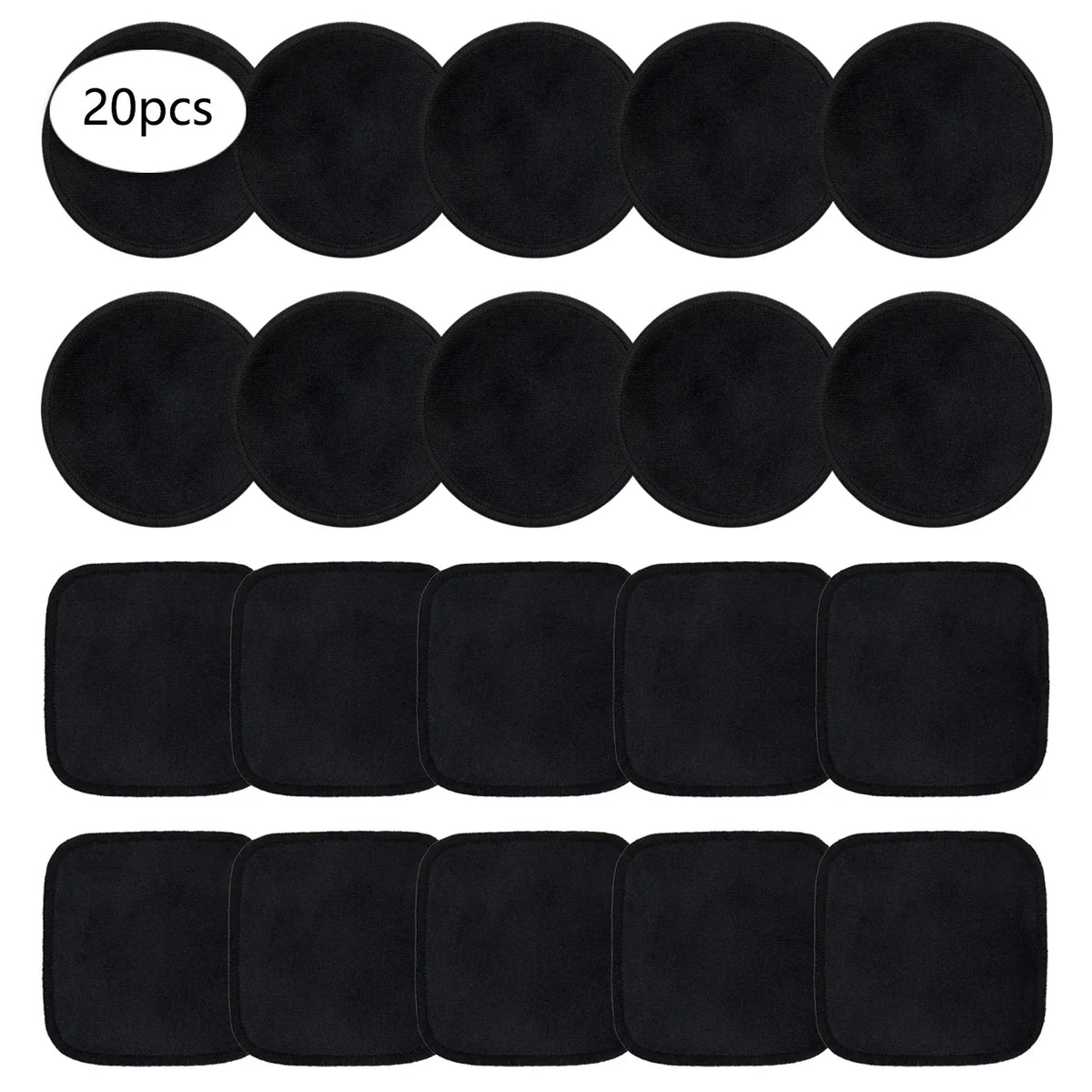 10/20/30 Reusable Makeup Remover Pads, a Gentle Facial Cleansing Sponge Suitable for All Skin Types, Odorless, Beauty Tool