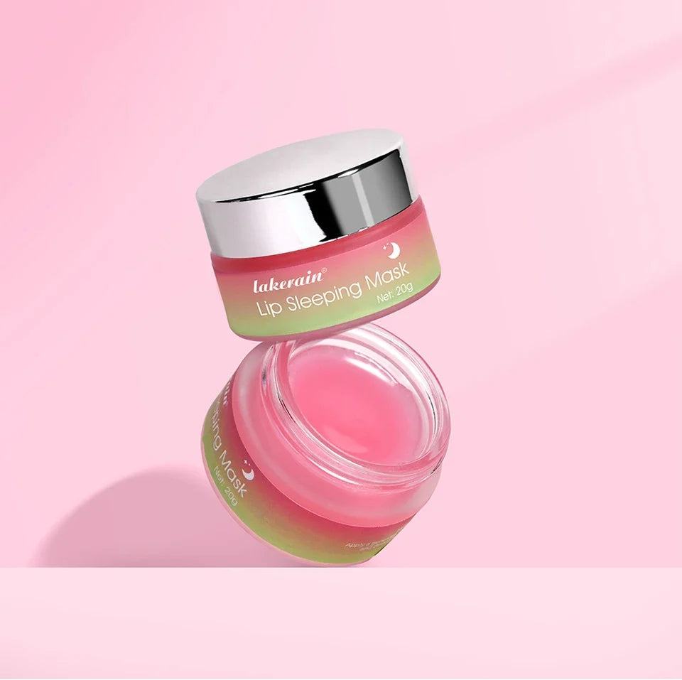 Jelly Peach Lip Sleeping Collagen Mask Hydrated Pink Lip Repair Nourish Protect Volumizes Dry And Chapped Lips Care Products