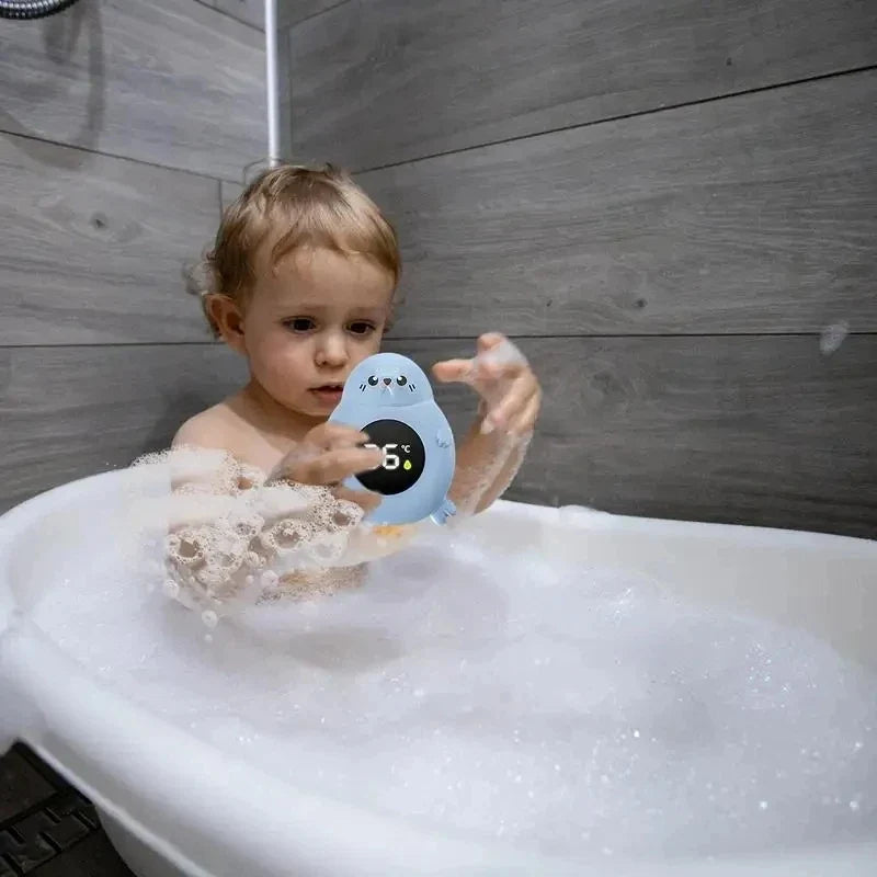Baby Bathtub Shower Water LED Thermometer Baby Safe Temperature Sensor Floating Waterproof Baby Cartoon