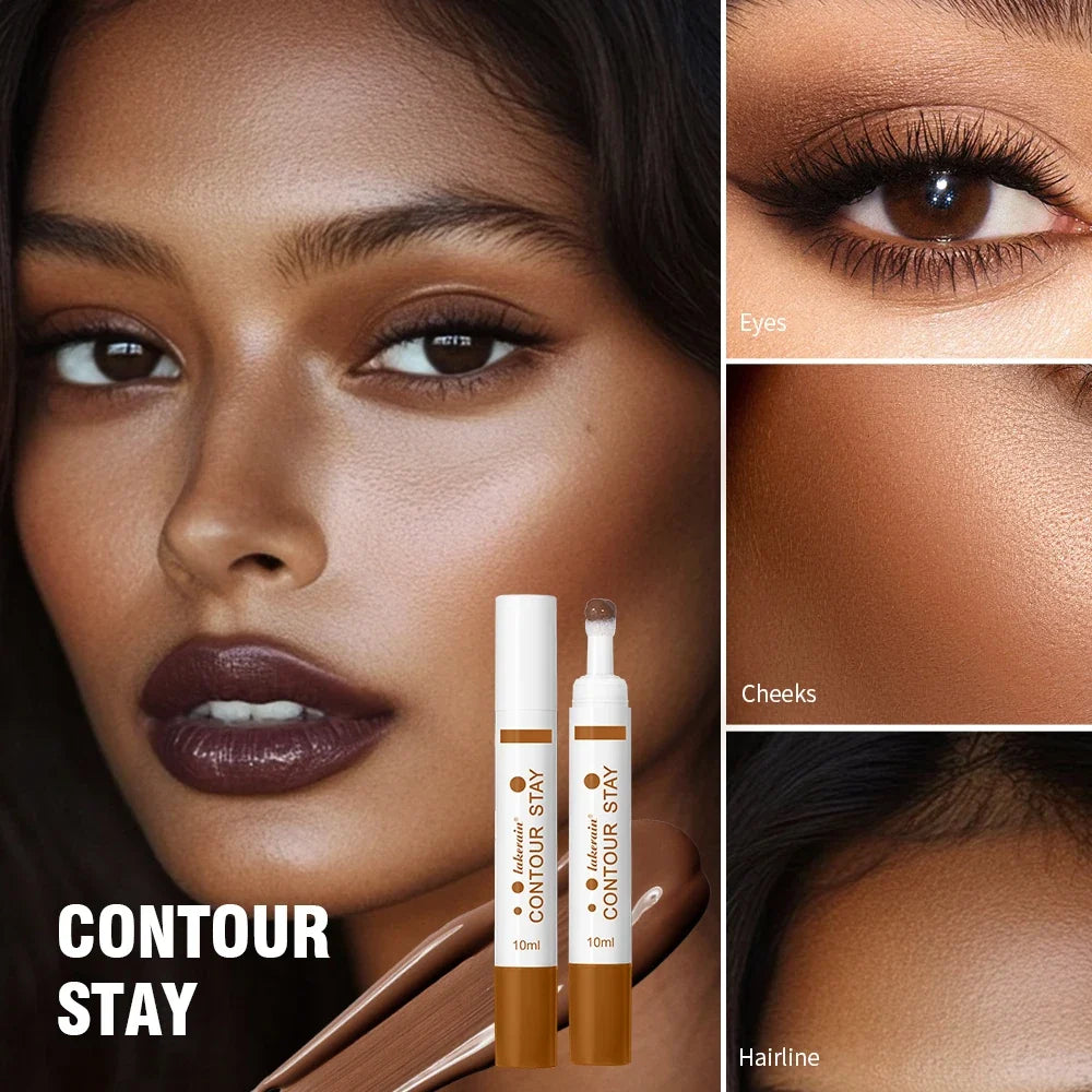 6 Colors Liquid Contour Long Wear Bronzer Cream Contour Makeup Long Lasting Nourishing Hydrating Face Contour 6 Colors