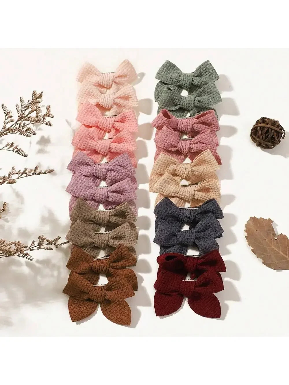 Candy Color Ribbon Hair Bows Clips Set for Baby Girls 10/20pcs 2.5'' Cute Handmade Hairpin Barrettes Kids Hair Accessories