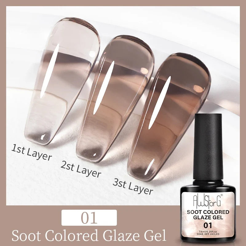 AWStorG 5ML Super Silver Metallic Gel Nail Polish Metal Effect Painting Gel Chromes Varnis Semi Permanent for Nail DIY