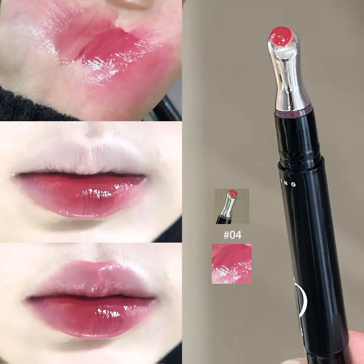 Herorange Hydrating Glossy Lip Gloss Long Lasting Brightening Create Plump Lips for Daily Date