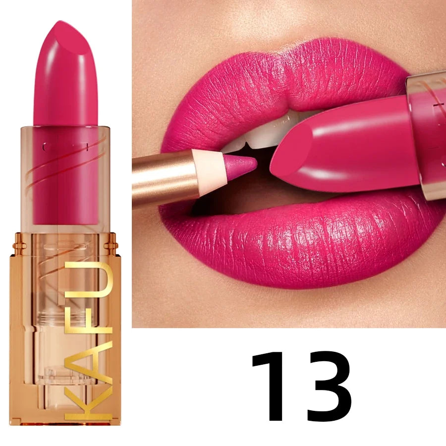14-Color Matte Lipstick, Non-Fading, Long-Lasting Velvet Finish, Smooth Matte Lip Makeup Lip Tint Cosmetic for Women Gift Lipglo