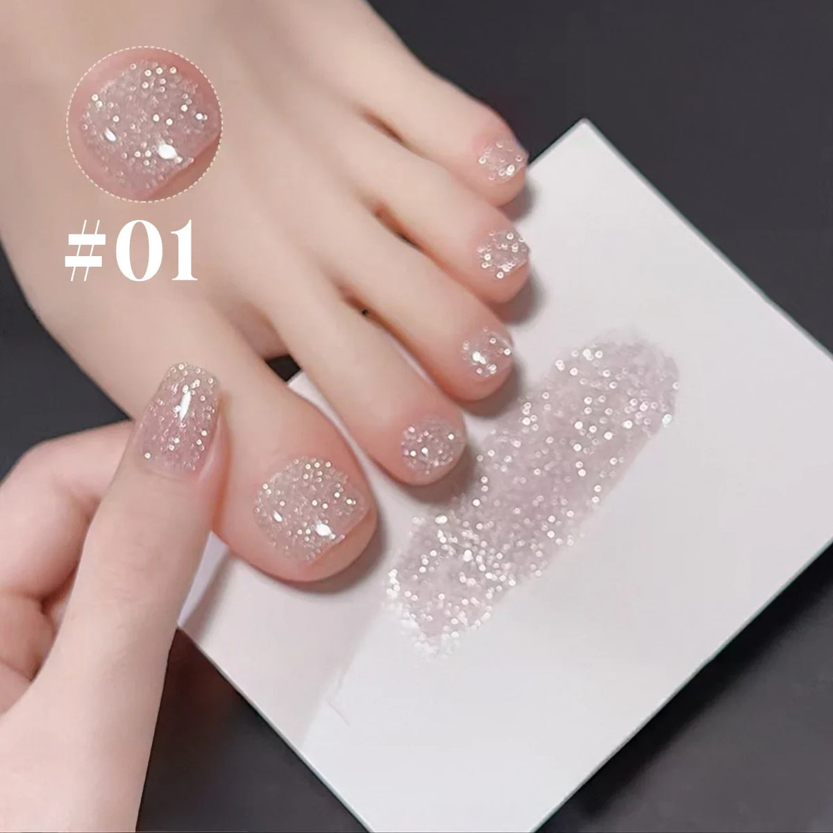 1-8pcs WS Autumn Nails Blue Glitter Nail Gel Polish Semi-permanent Varnish Soak Off Nail Art Base Top Coat UV LED Gel Manicure