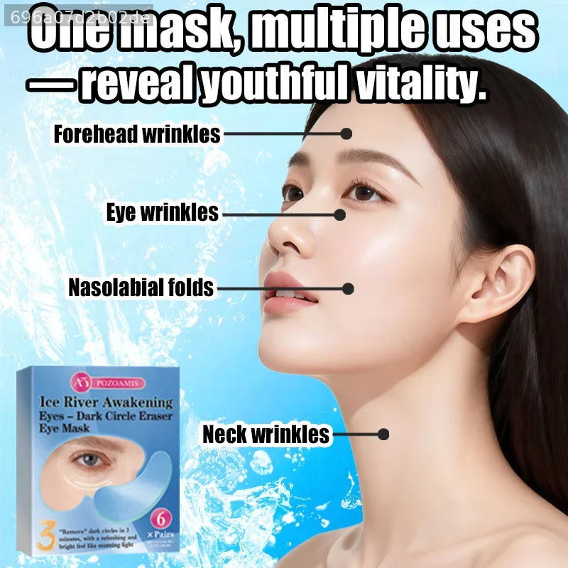 Blue eye masks are used for puffy eyes, dark circles, wrinkles, fine lines, and eye bags.