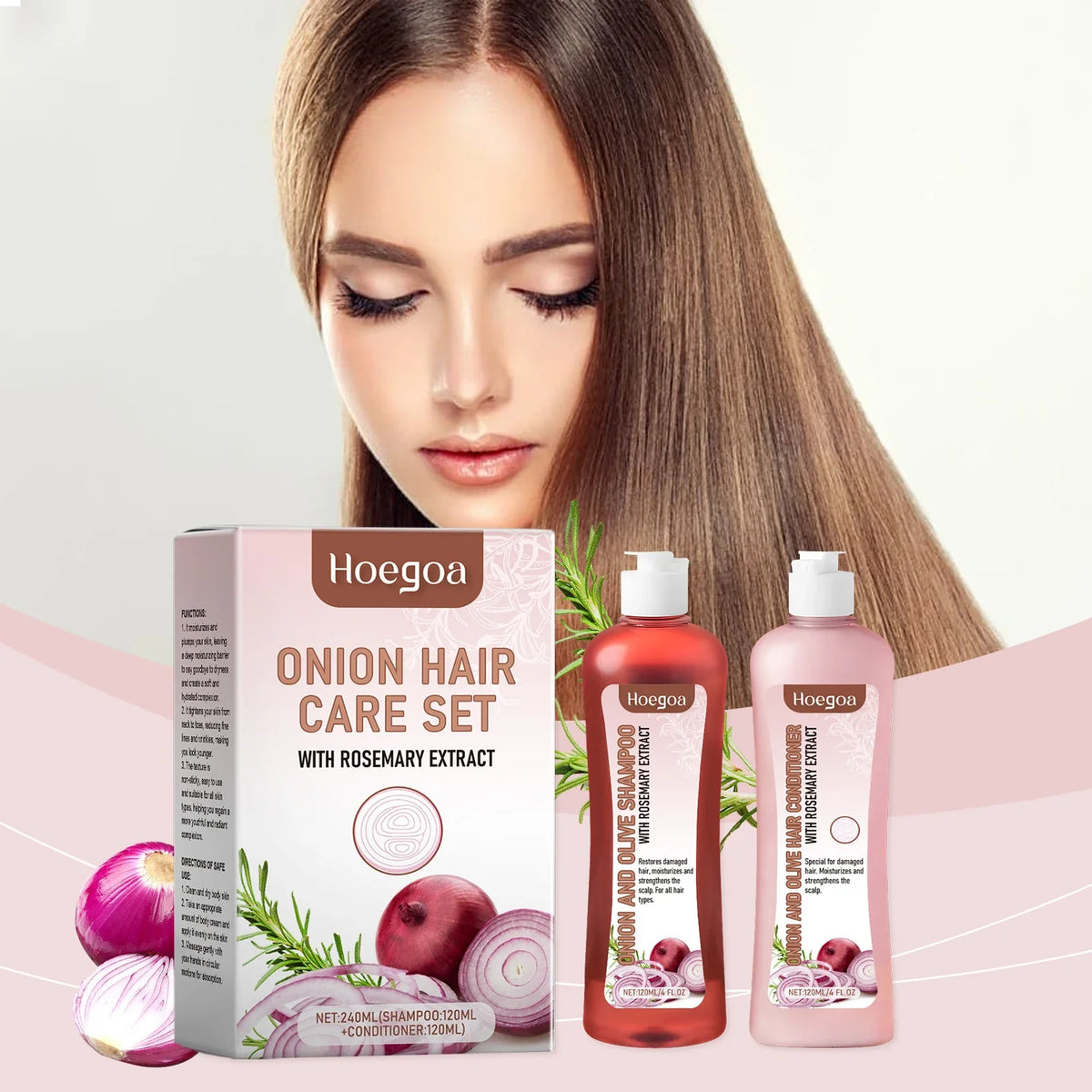 Hair Growth Shampoo Conditioner Set Repairing Strengthen Root Deep Nourish Anti Frizzy Dry Hair Oil Control Smoothing Hair Care
