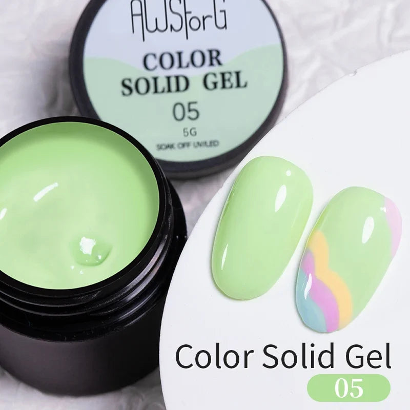 AWStorG 5ML Super Silver Metallic Gel Nail Polish Metal Effect Painting Gel Chromes Varnis Semi Permanent for Nail DIY