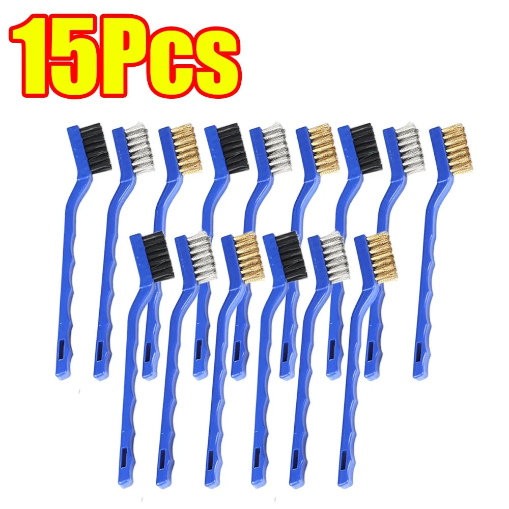 3-45Pcs Brass Cleaning Brush Metal Brass/Stainless Steel/Nylon for Gas Hoods Grease and Stain Removal Cooktop Cleaning Tool