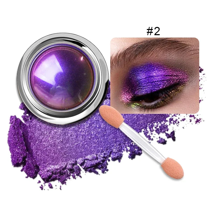Chameleon Optical Color Shift Eyeshadow Cream Multi Chrome Shimmer Metallic Eye Lip Pigment Long Lasting Duochrome Makeup