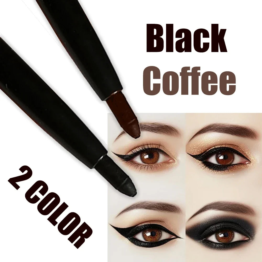 3Pcs Quick-dry Eyeliner Pencil Lasting Smooth Matte Eye Liner Waterproof Anti Smudge Liquid Eyeliner Pen Eyes Makeup Cosmetics