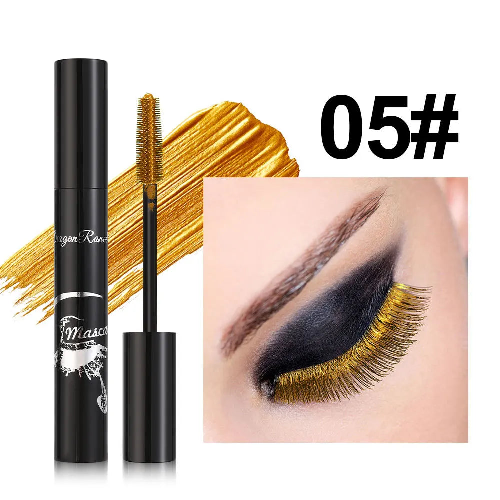 Colorful Volume Mascara Lasting Styling Waterproof Quick Dry Blue Purple Curling Lengthen Long Eyelash Silk Extension Cream