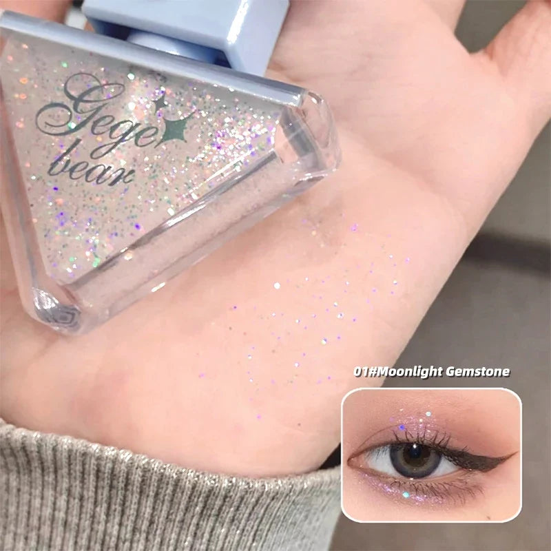 Gege Bear Glazed Eyeshadow Liquid Pearlescent Glitter Brightens Highlight Silkworm Liquid Eyeshadow
