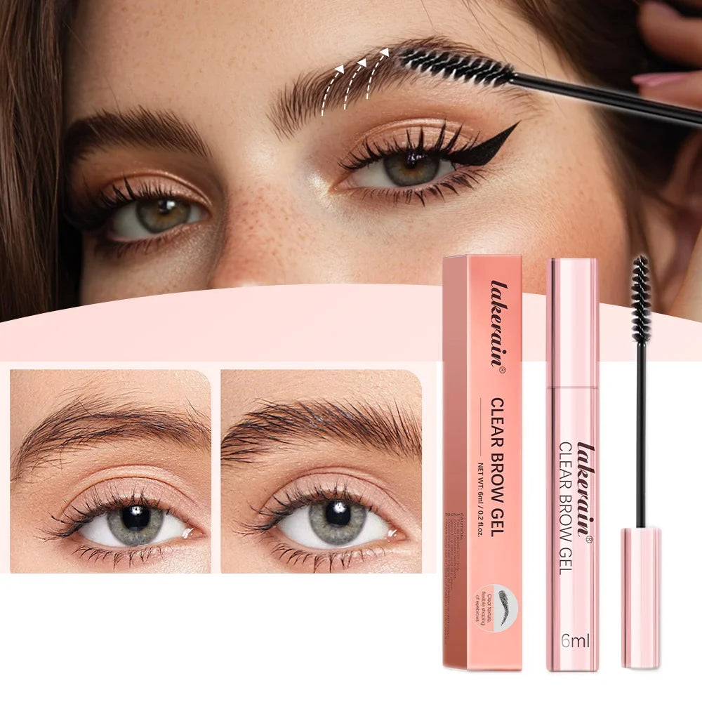 Clear Eyebrow Setting Gel Waterproof & Sweatproof Brow Coat Long-Lasting Non-Fading Transparent Brow Grooming Makeup