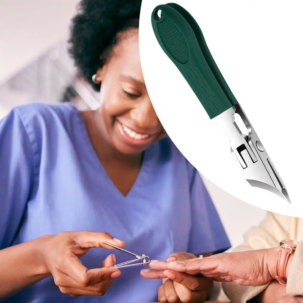 Curved Nail Clipper Stainless Steel Fingernail & Toenail Clipper Cutters Anti-Splash Cuticle Remover Fingernail Clipper Cutters